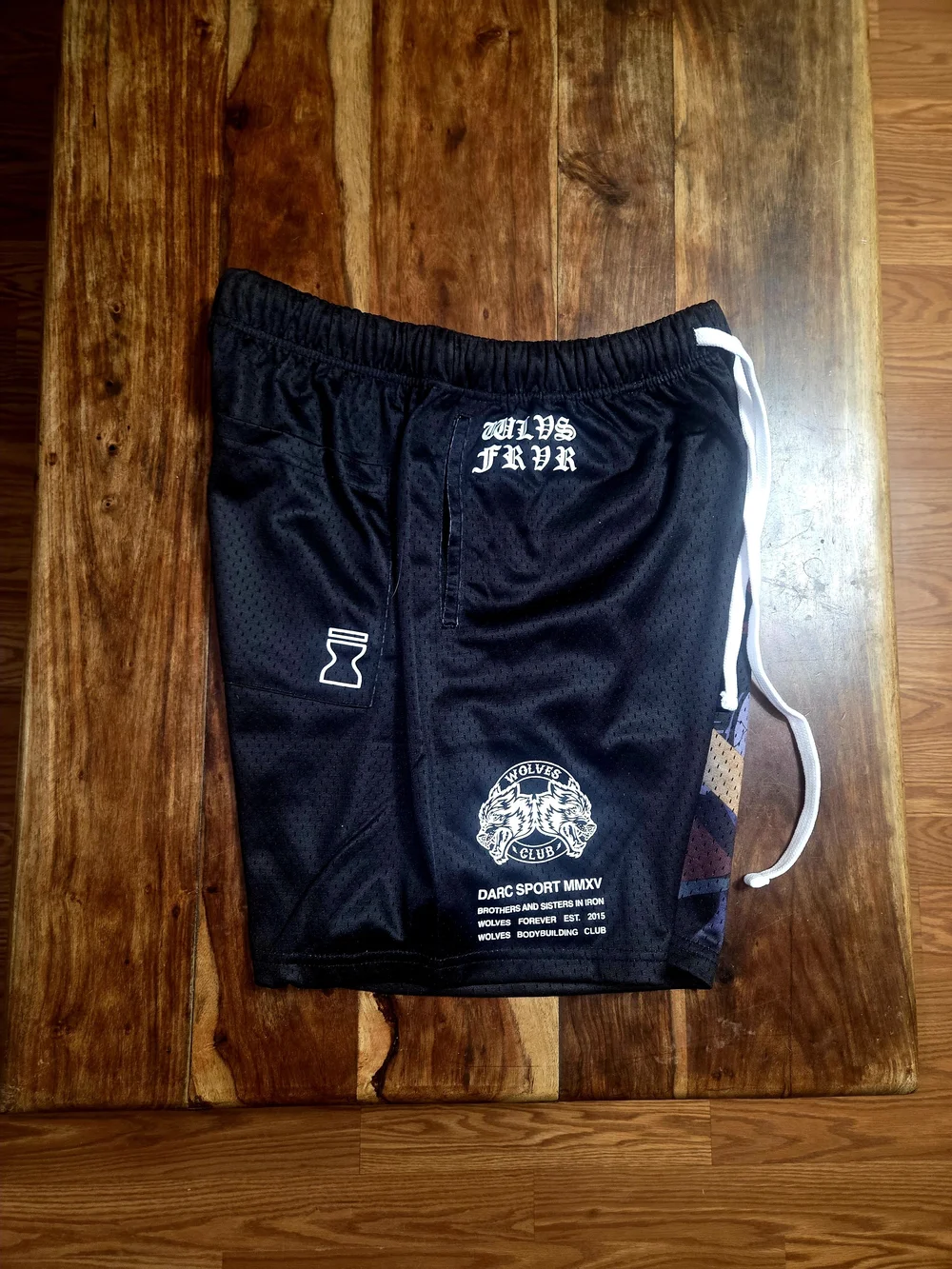 Darc Sport/Naruto Collab Men's Black Athletic Mesh Shorts